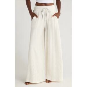 Free People Wait A Minute Drawstring Wide Leg Pants M NWT